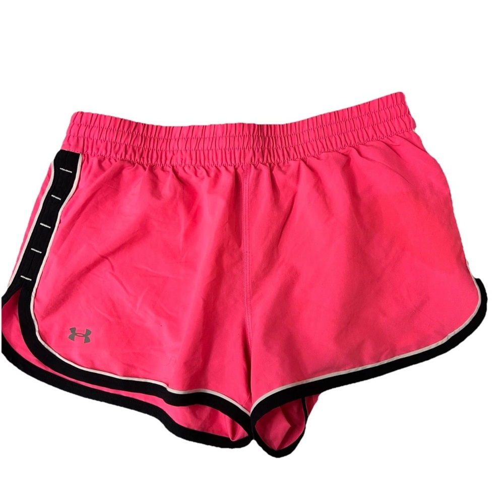 Under Armour Women's Neon Pink Running Shorts | Breast Cancer Awareness | Size S